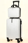 Voyage Elite™ 2-Piece Hardshell Luggage Set 20” + 14” Silver