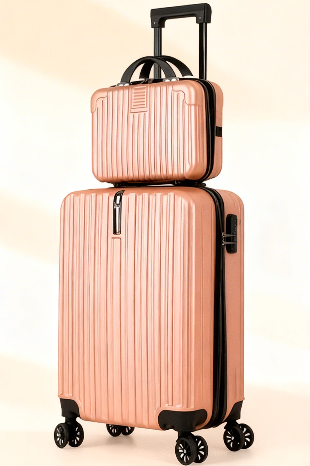 Voyage Elite™ 2-Piece Hardshell Luggage Set 20” + 14” Rose Gold