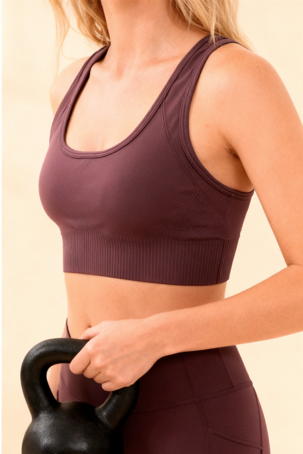CoreFlex™ Seamless Sports Top Wine